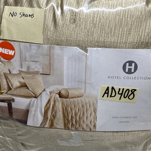 Hotel Collection Gold Comforter Luxurious Quilted Bedding - Picture 4 of 4